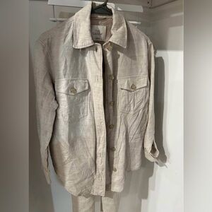 The Ganna Beige Jacket and pants